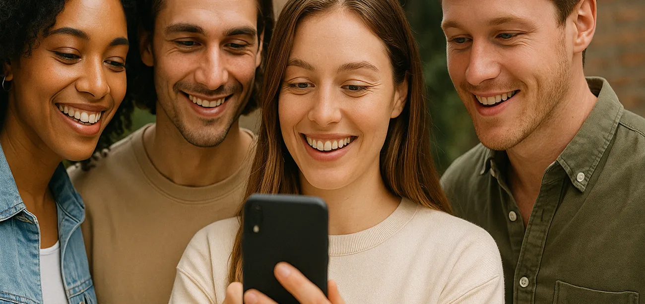 Influencer:innen freuen sich über die neue digitale Setcard